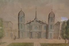 St. Louis Cathedral New Orleans 1821 historic exterior view without central spire