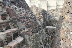 Aztec Great Temple Templo Mayor ruins in Mexico City