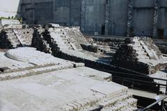 Aztec Great Temple in Mexico City digital copy of print