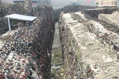 Aztec Great Temple Templo Mayor ruins in Mexico City