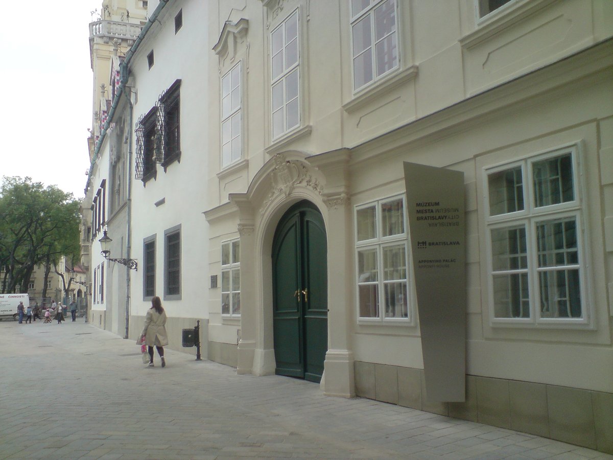 Aponiho palác building on Radničná street in Bratislava