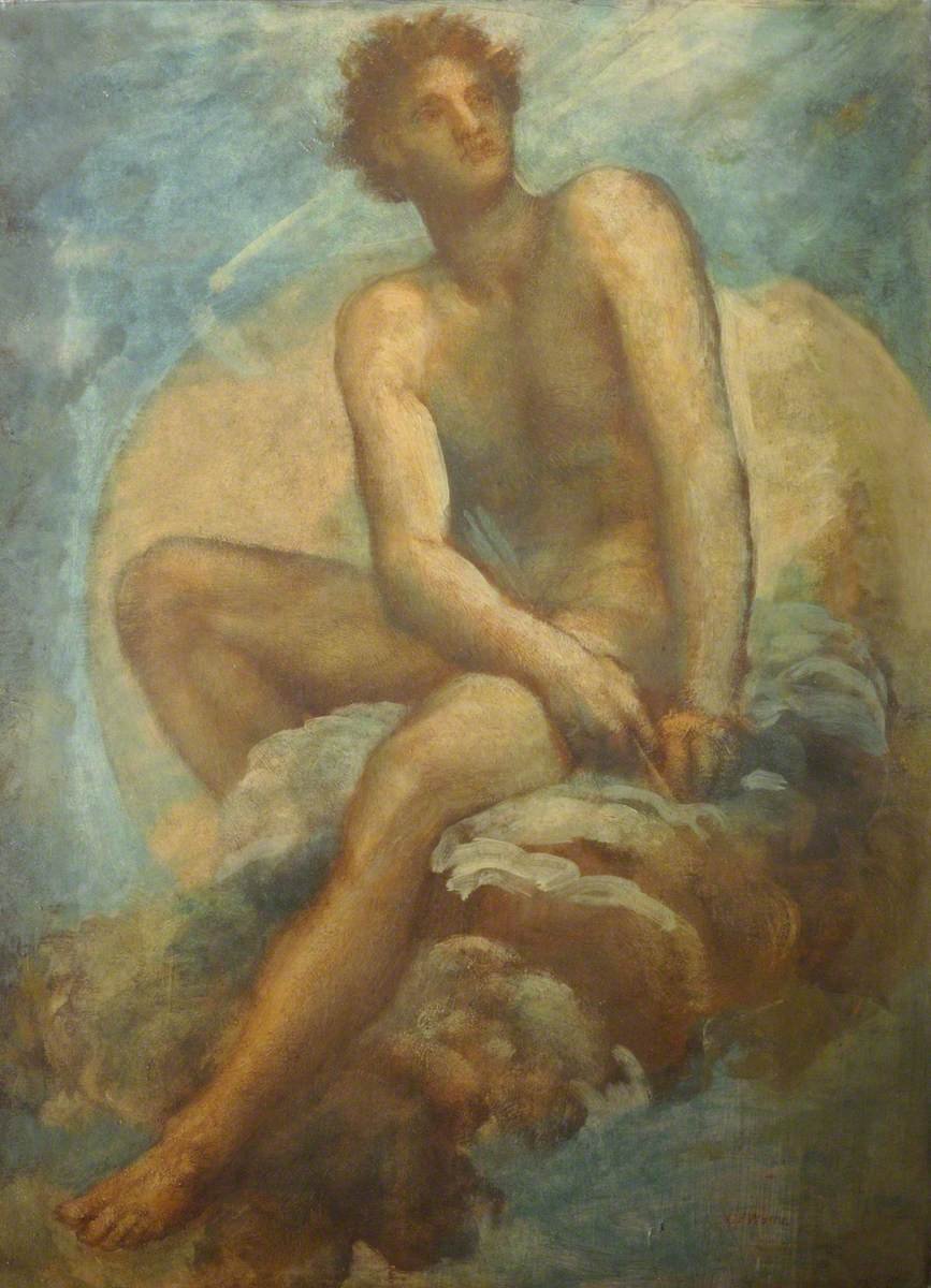 Portrait painting of George Frederic Watts