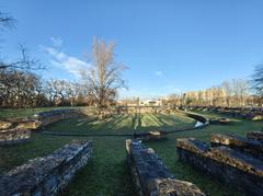 Aquincum Amphitheater ruins in Budapest