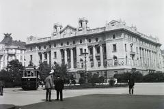 Historic building of the Magyar Nemzeti Bank headquarters at Szabadság tér 8-9 designed by Alpár Ignác in 1902-05