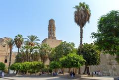 Exterior view of Al-Hakim Mosque in Cairo Egypt