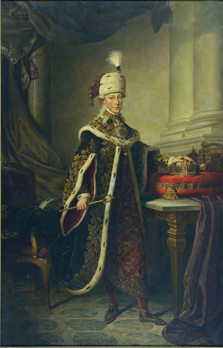 Portrait of Francis II, Holy Roman Emperor, wearing the robes of the Order of Saint Stephen of Hungary