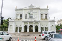 Facade of Teatro José de Alencar in Fortaleza with intricate architectural details