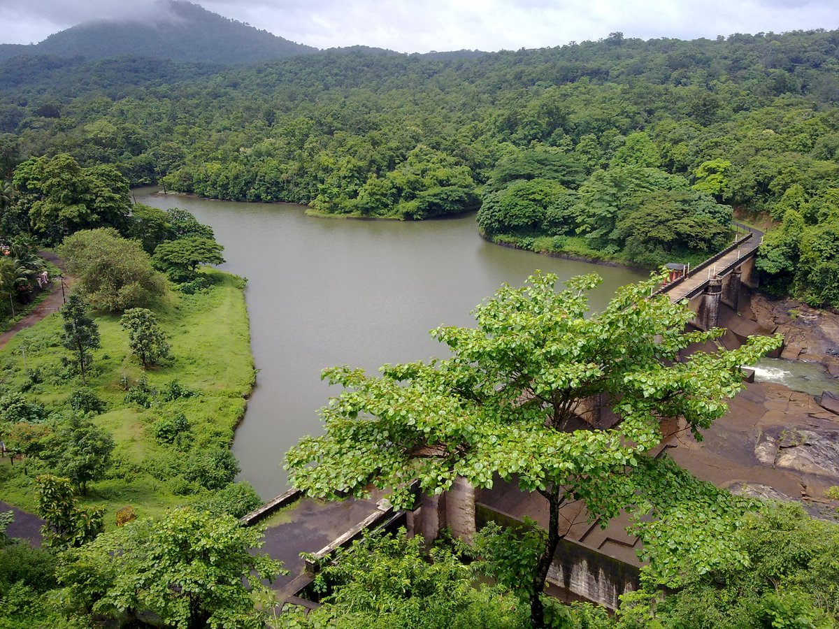 Ottaykal Lookout scenic view with lush greenery and distant hills