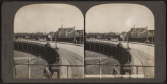 Harlem River Bridge at Third Avenue, New York City, historical black and white photograph