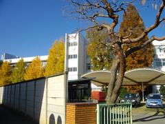 Tokyo Seitoku University Fukaya High School building exterior under blue sky