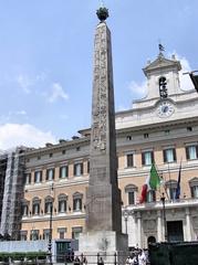 Obelisk of Montecitorio in Piazza Montecitorio Rome Italy