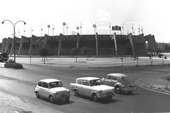 View of Yad Eliyahu Basketball Stadium in Tel Aviv in 1964