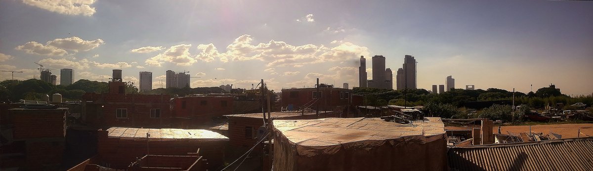 View of Puerto Madero from neighboring neighborhood with modern buildings and waterfront
