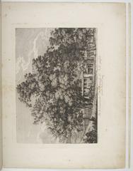View of Saint Paul Gate and the Pyramid of Cestius in Rome