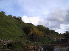 Monte dei Cocci in Testaccio, Rome with lush greenery