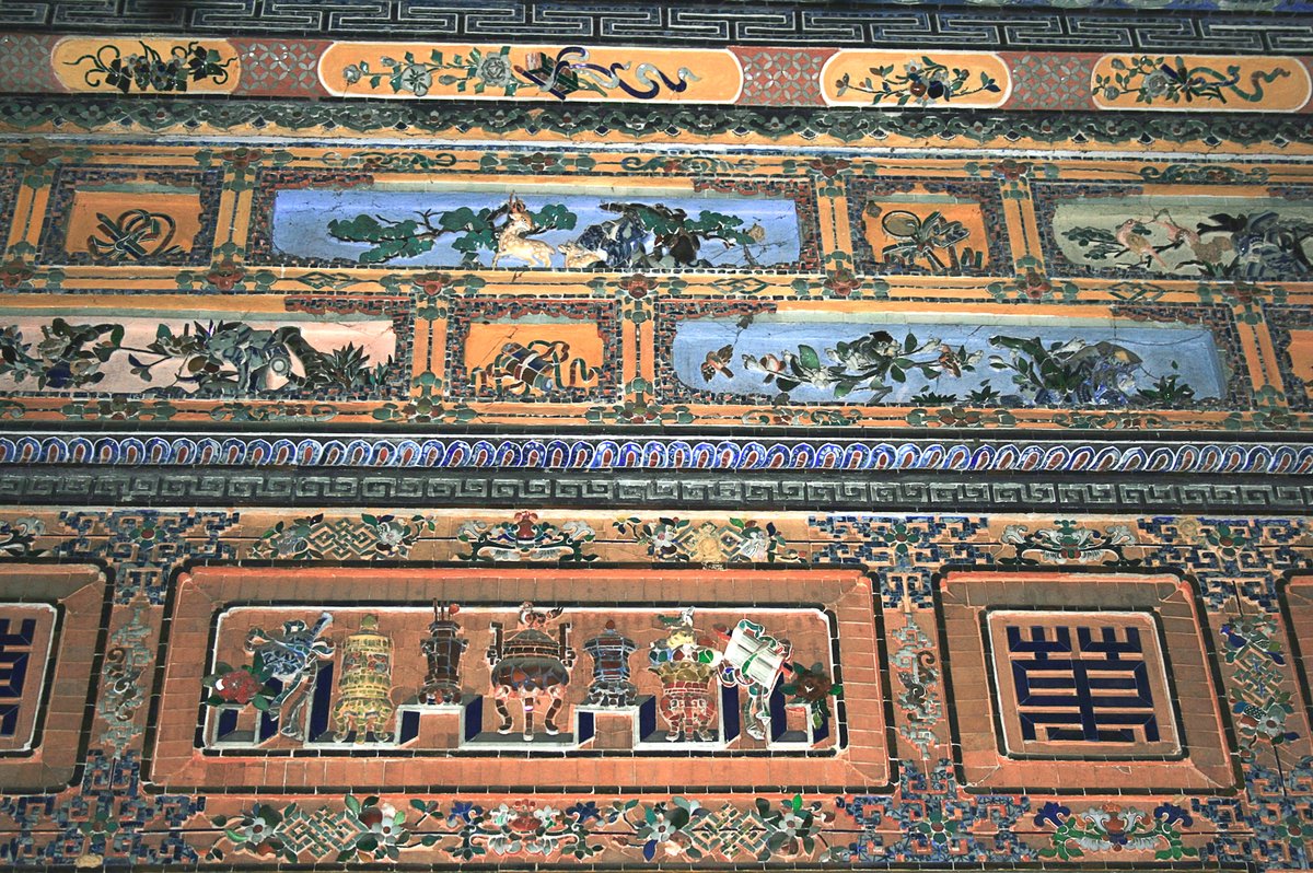 Ceramic mosaic art at Khai Dinh tomb