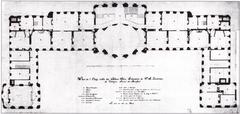 Floor plan of the main floor of the prince-bishop's residential palace in Münster