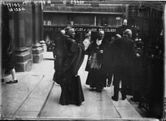 Cardinal Dubois blessing the crowd at Notre-Dame des Victoires during the religious ceremony of Sister Thérèse on October 14, 1923