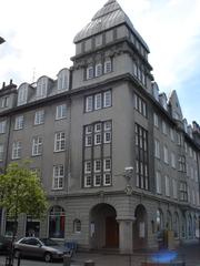 Old pharmacy building in Reykjavik Gamla apótekið