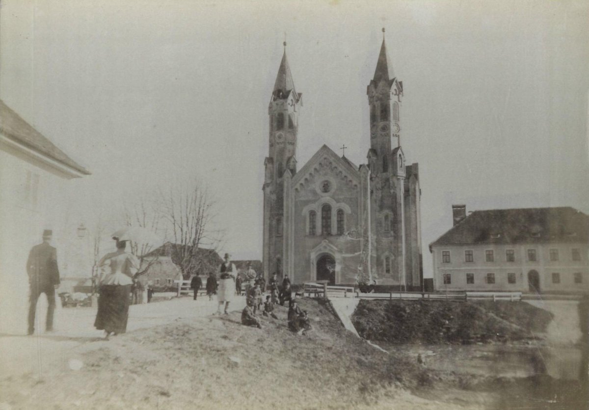 Damage from 1895 Ljubljana earthquake in Trnovo area