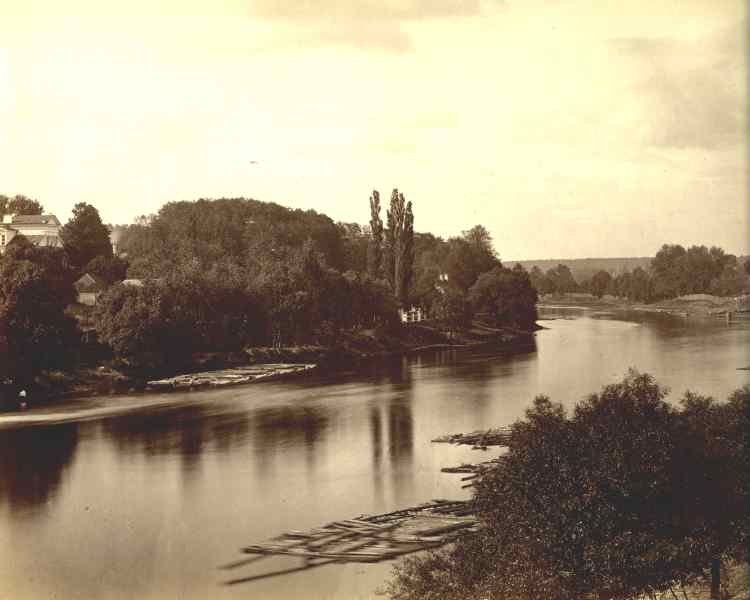 Historical view of Tuskulėnai, Lithuania from 1873 to 1881