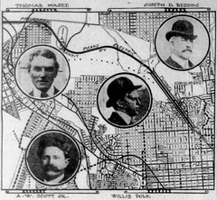 Speakers at the Merchants' Association banquet May 1909 San Francisco