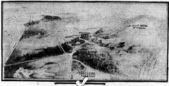 Illustration of Twin Peaks and eastern portal in San Francisco, March 1912