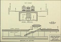 Eureka Valley station island platform with center entrances and high-level project features