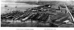 Union Iron Works shipbuilding facility at Potrero Point in San Francisco, California