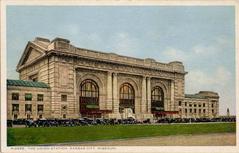 Historic Union Station exterior with Fred Harvey signage
