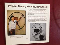 Shoulder wheel used in physical therapy for shoulder rehabilitation