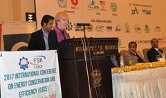 USAID partnership showcased at International Conference on Energy Conservation and Efficiency 2017 in Lahore with dignitaries including Lea Swanson and Dr. Fazal Ahmad Khalid