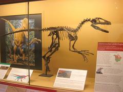 Deinonychus antirrhopus dinosaur exhibit at Museum of Natural History, University of Michigan