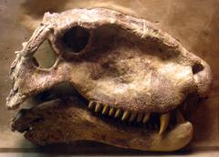 Dimetrodon grandis skull exhibit at Museum of Natural History University of Michigan