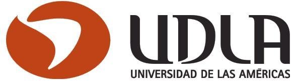 Institutional logo of Universidad de Las Americas Chile with an orange world representing South America and the initials UDLA