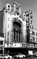 Vintage photo of Chicago Uptown Theatre building in 1960