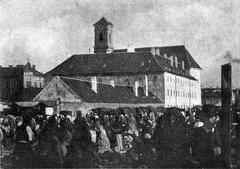 Erzsébet-apácák monastery and hospital at Batthyány tér in Budapest, 1905