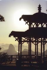 Scenic view of China View in Rio de Janeiro with mountains and ocean