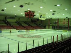 Boston University hockey arena with indoor ice rink