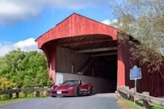 West Montrose Covered Bridge also known as Kissing Bridge in Ontario Canada