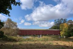 West Montrose Covered Bridge known as the Kissing Bridge in Ontario Canada