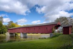 West Montrose Covered Bridge in Ontario, also called the Kissing Bridge