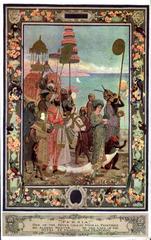 Persia mural by Albert Herter depicting Persian culture and attire