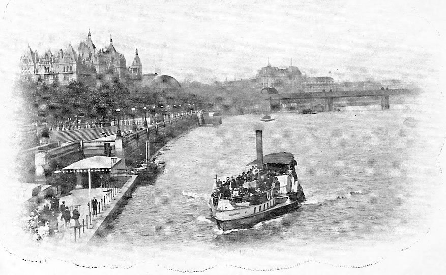 Paddle steamer Cleopatra arriving at Westminster Pier on the River Thames