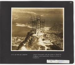 Christ the Redeemer statue under construction in Rio de Janeiro
