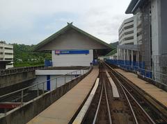Exterior view of Gombak LRT station in Kuala Lumpur