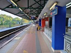 LRT platforms at Gombak station KJ1 in Selangor