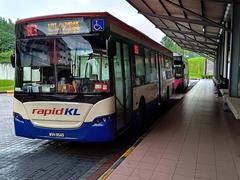 Rapid KL bus route BC03 at SL311 LRT Gombak Bus Stop during Thaipusam 2024