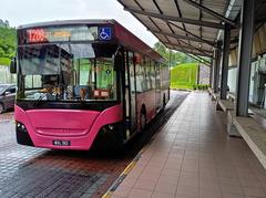 Rapid KL bus route T200 WVL 743 at SL311 LRT Gombak Bus Stop during Thaipusam 2024