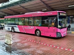 Rapid KL bus route T201 at SL311 LRT Gombak Bus Stop during Thaipusam 2024
